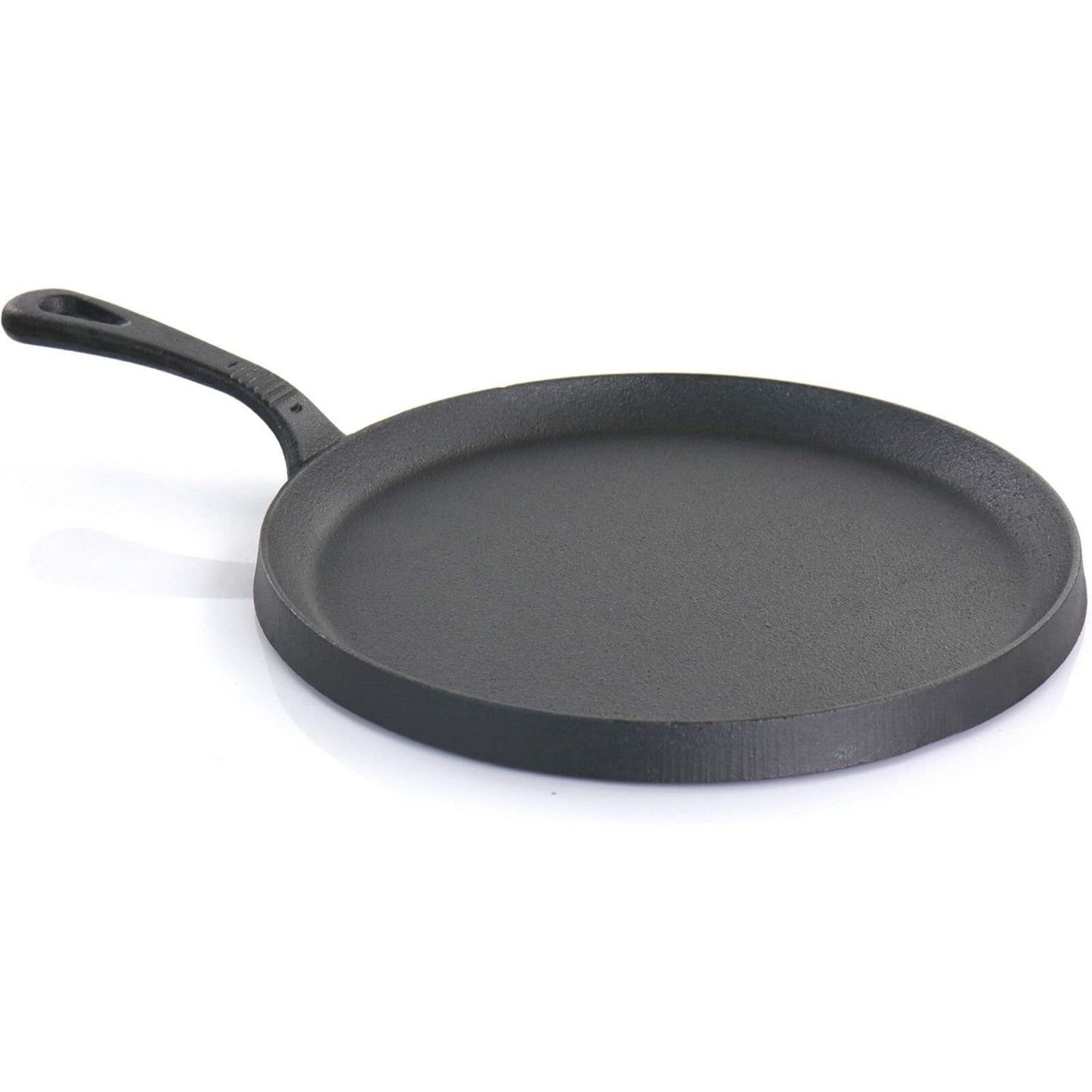 Megachef 5 Piece Cast Iron Kitchen Cookware Set W/Pot, Pan & Skillet, Pre-Seasoned, Black