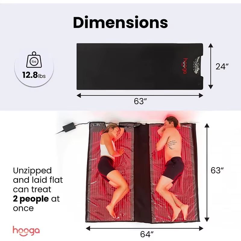 Custom Full Body Red Light Therapy Sleeping Bag with 660Nm and 850Nm LED Technology for Home Use