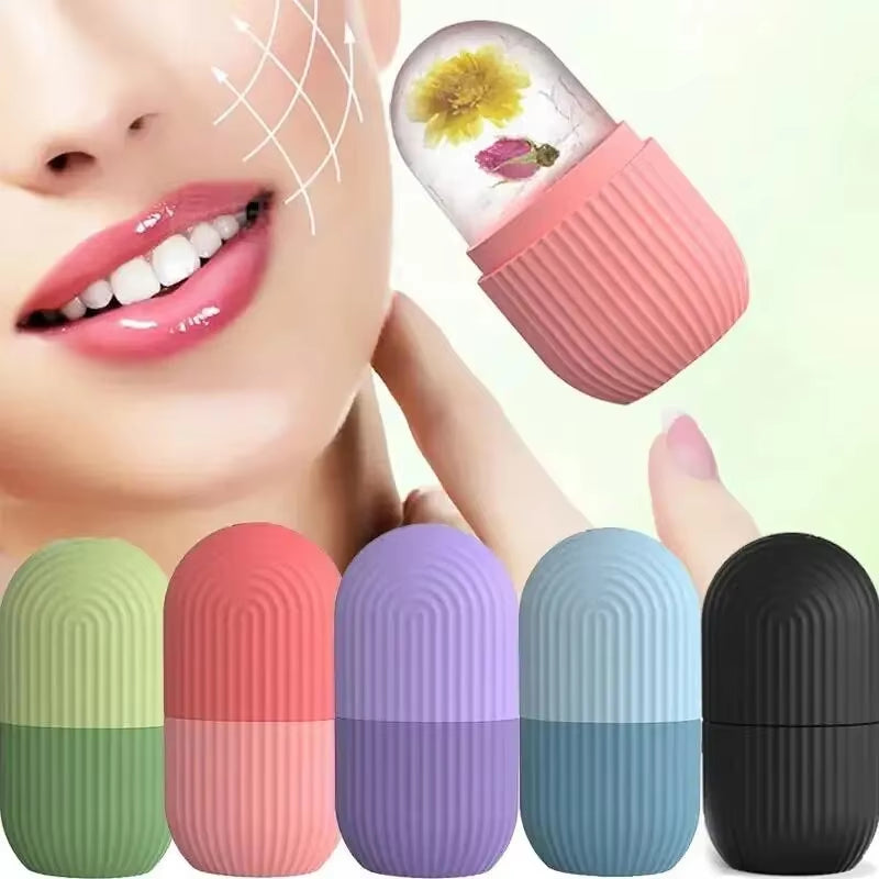 Silicone Ice Cube Trays for Facial Contouring and Acne Reduction - Beauty Lifting Ice Ball Massager and Eye Roller